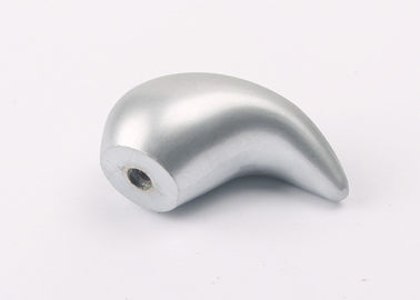Silver Morden Style Furniture Cabinet Hardware Knobs In Teardrop - Shaped